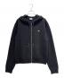 CELINE（セリーヌ）の古着「Cashmere-blend Triomphe knit hoodie/カシミヤ混トリオンフ ニットパーカー/2AD5O048T.38OW」｜ブラック