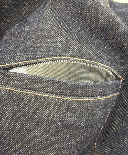 BOTTEGA VENETA（ボッテガベネタ）BOTTEGA VENETA (ボッテガベネタ) Washed Long Denim Jacket/ウォッシュドロングデニムジャケット/618544 VF4O0 インディゴ サイズ:46の古着・服飾アイテム