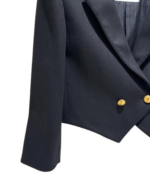 CELINE（セリーヌ）CELINE (セリーヌ) Wool Triomphe Button Loose Military Jacket/ウール トリオンフボタン ルーズ ミリタリージャケット/2V96L998K ブラック サイズ:34の古着・服飾アイテム