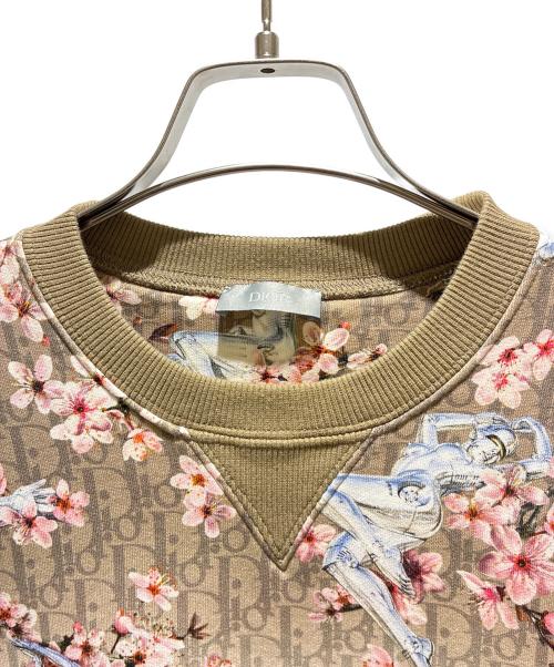 Dior（ディオール）Dior (ディオール) Hajime Sorayama Oblique Sweatshirt/空山基 オブリーク スウェット/933J601A0573 ブラウン×ピンク サイズ:Lの古着・服飾アイテム