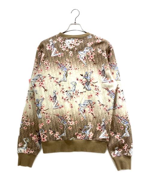 Dior（ディオール）Dior (ディオール) Hajime Sorayama Oblique Sweatshirt/空山基 オブリーク スウェット/933J601A0573 ブラウン×ピンク サイズ:Lの古着・服飾アイテム