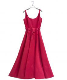 Christian Dior（クリスチャン ディオール）の古着「Maxi Dress/マキシワンピース/551Ｒ21Ａ1212」｜レッド×ピンク