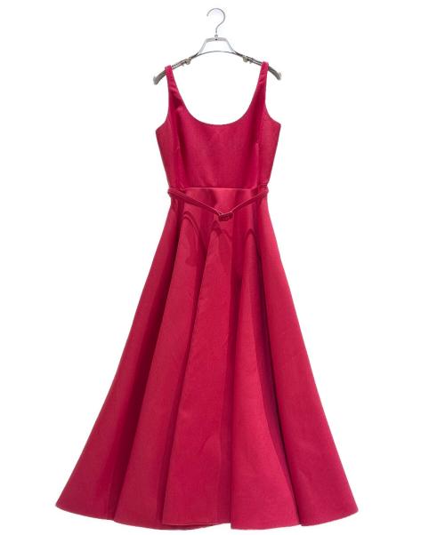 Christian Dior（クリスチャン ディオール）Christian Dior (クリスチャン ディオール) Maxi Dress/マキシワンピース/551Ｒ21Ａ1212 レッド×ピンク サイズ:36の古着・服飾アイテム