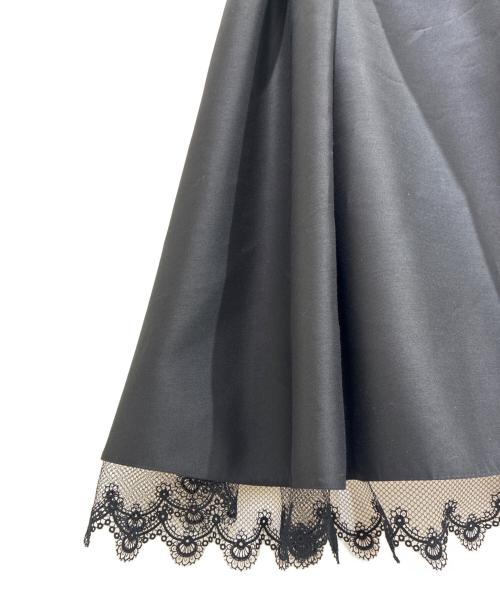 Christian Dior（クリスチャン ディオール）Christian Dior (クリスチャン ディオール) ウールシルクベアトップドレス/ワンピース ブラック サイズ:38の古着・服飾アイテム