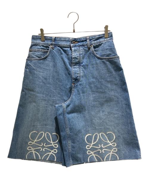 LOEWE（ロエベ）LOEWE (ロエベ) ロゴデニムハーフパンツ/H526Y1GW07 インディゴ サイズ:46の古着・服飾アイテム
