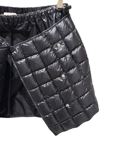 MONCLER（モンクレール）MONCLER (モンクレール) GONNAパデッドミニダウン巻きスカート ブラック サイズ:40の古着・服飾アイテム