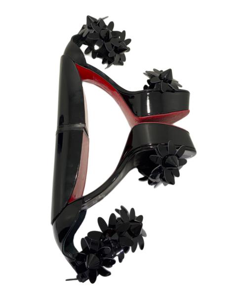 Christian Louboutin（クリスチャン・ルブタン）Christian Louboutin (クリスチャン・ルブタン) デイジーハイヒールサンダル ブラック サイズ:37の古着・服飾アイテム
