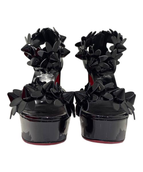 Christian Louboutin（クリスチャン・ルブタン）Christian Louboutin (クリスチャン・ルブタン) デイジーハイヒールサンダル ブラック サイズ:37の古着・服飾アイテム