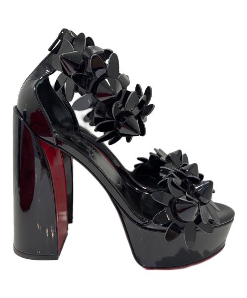 Christian Louboutin（クリスチャン・ルブタン）Christian Louboutin (クリスチャン・ルブタン) デイジーハイヒールサンダル ブラック サイズ:37の古着・服飾アイテム