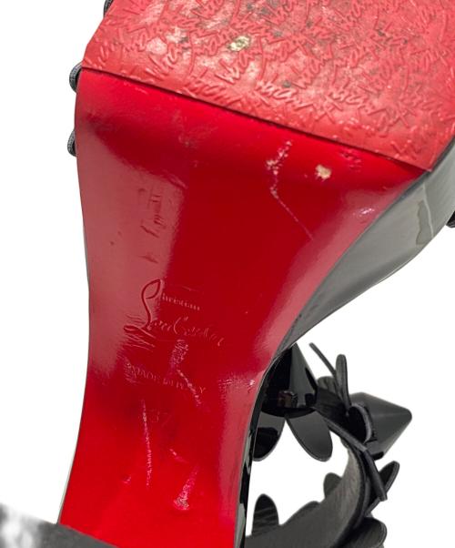 Christian Louboutin（クリスチャン・ルブタン）Christian Louboutin (クリスチャン・ルブタン) デイジーハイヒールサンダル ブラック サイズ:37の古着・服飾アイテム