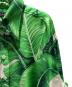 DOLCE & GABBANA (ドルチェ＆ガッバーナ) シルクリーフ柄シャツ グリーン サイズ:37：35000円
