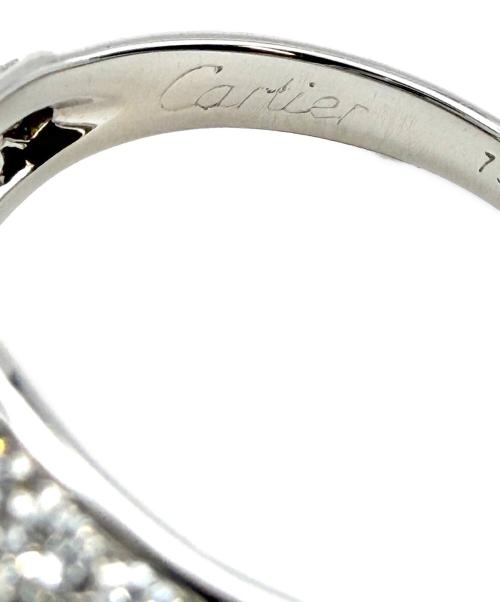 Cartier（カルティエ）Cartier (カルティエ) Simple Must Pear-Shaped and Pavé Diamond Ring /シンプルマスト ペアシェイプダイヤ・パヴェダイヤリング /N4111847 サイズ:10号の古着・服飾アイテム