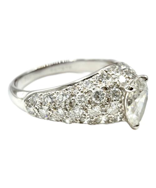 Cartier（カルティエ）Cartier (カルティエ) Simple Must Pear-Shaped and Pavé Diamond Ring /シンプルマスト ペアシェイプダイヤ・パヴェダイヤリング /N4111847 サイズ:10号の古着・服飾アイテム