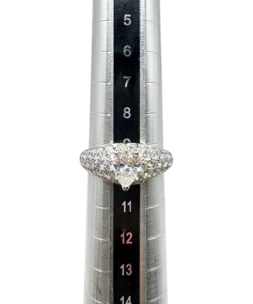 Cartier（カルティエ）Cartier (カルティエ) Simple Must Pear-Shaped and Pavé Diamond Ring /シンプルマスト ペアシェイプダイヤ・パヴェダイヤリング /N4111847 サイズ:10号の古着・服飾アイテム