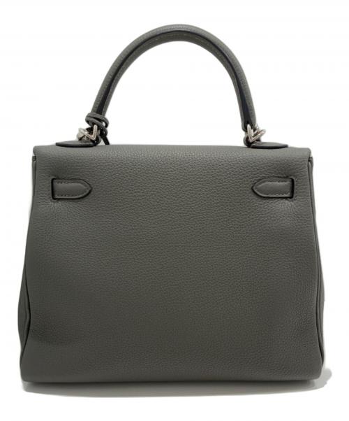 HERMES（エルメス）HERMES (エルメス) ケリー25内縫い/Kelly25Retourne/トゴ/シルバー金具/U刻印 グリメイヤー サイズ:25の古着・服飾アイテム