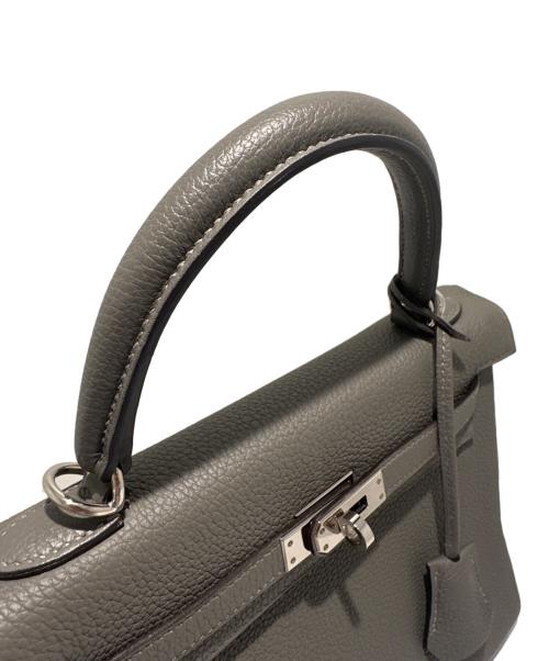 HERMES（エルメス）HERMES (エルメス) ケリー25内縫い/Kelly25Retourne/トゴ/シルバー金具/U刻印 グリメイヤー サイズ:25の古着・服飾アイテム