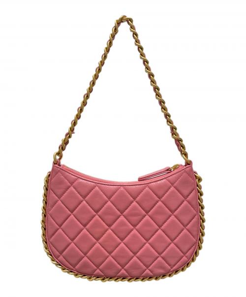 CHANEL（シャネル）CHANEL (シャネル) チェーンショルダーホーボーバッグ/マトラッセホーボーバッグ ピンク×ゴールド金具の古着・服飾アイテム