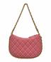 CHANEL (シャネル) チェーンショルダーホーボーバッグ/マトラッセホーボーバッグ ピンク×ゴールド金具：470000円