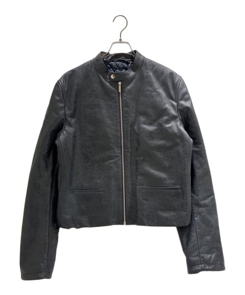 Ferragamo（フェラガモ）Ferragamo (フェラガモ) カーフレザージャケット ブラック サイズ:52の古着・服飾アイテム
