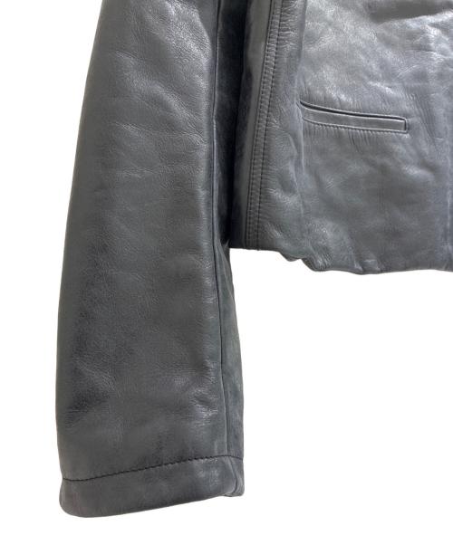 Ferragamo（フェラガモ）Ferragamo (フェラガモ) カーフレザージャケット ブラック サイズ:52の古着・服飾アイテム