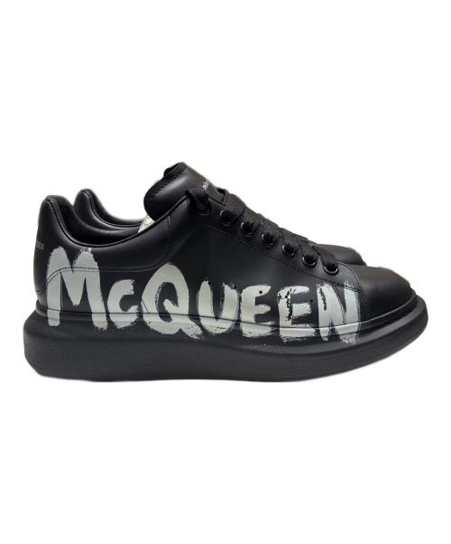 ALEXANDER McQUEEN（アレキサンダーマックイーン）ALEXANDER McQUEEN (アレキサンダーマックイーン) ロゴデザイン ローカットスニーカー ブラック サイズ:43の古着・服飾アイテム