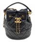 CHANEL（シャネル）の古着「マトラッセ巾着バッグ」｜ブラック