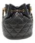 CHANEL (シャネル) マトラッセ巾着バッグ ブラック：380000円
