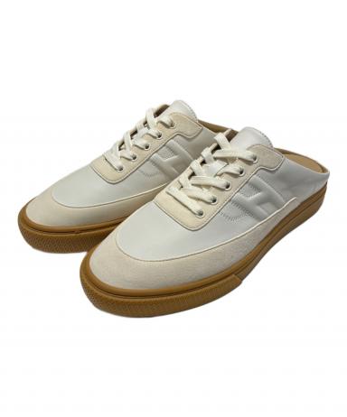 HERMES Keep キープ スニーカー サンダル　ホワイト　23.5cm相当 中古・古着通販】HERMES (エルメス) ミュールスニーカー Keep ホワイト
