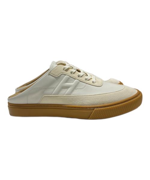 HERMES（エルメス）HERMES (エルメス) ミュールスニーカー Keep ホワイト サイズ:42の古着・服飾アイテム