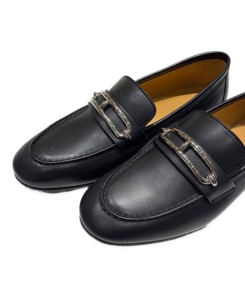 HERMES（エルメス）HERMES (エルメス) コレットローファー ブラック サイズ:SIZE36 1/2の古着・服飾アイテム