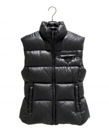 PRADA（プラダ）の古着「Triangle Logo Plate Down Vest/トライアングルプレートダウンベスト/29X149」｜ブラック