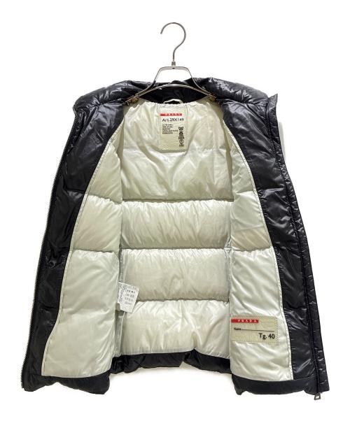 PRADA（プラダ）PRADA (プラダ) Triangle Logo Plate Down Vest/トライアングルプレートダウンベスト/29X149 ブラック サイズ:40の古着・服飾アイテム