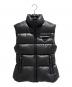 PRADA（プラダ）の古着「Triangle Logo Plate Down Vest/トライアングルプレートダウンベスト/29X149」｜ブラック