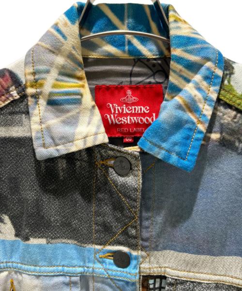 Vivienne Westwood RED LABEL（ヴィヴィアンウエストウッドレッドレーベル）Vivienne Westwood RED LABEL (ヴィヴィアンウエストウッドレッドレーベル) フォトプリントデニムジャケット マルチカラー サイズ:00の古着・服飾アイテム