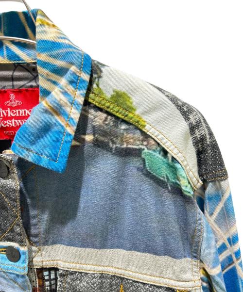 Vivienne Westwood RED LABEL（ヴィヴィアンウエストウッドレッドレーベル）Vivienne Westwood RED LABEL (ヴィヴィアンウエストウッドレッドレーベル) フォトプリントデニムジャケット マルチカラー サイズ:00の古着・服飾アイテム