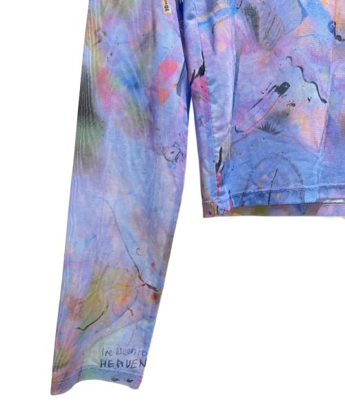 Heaven by Marc Jacobs（ヘブンバイマークジェイコブス）Heaven by Marc Jacobs (ヘブンバイマークジェイコブス) 総柄シアーカットソー/P612P18FA22 ブルー サイズ:Mの古着・服飾アイテム