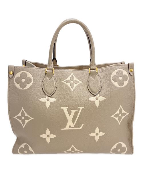LOUIS VUITTON（ルイ ヴィトン）LOUIS VUITTON (ルイ ヴィトン) オンザゴーMM モノグラム・アンプラント トゥルトレール×クレーム サイズ:MMの古着・服飾アイテム