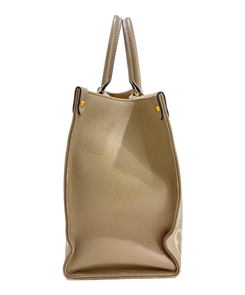 LOUIS VUITTON（ルイ ヴィトン）LOUIS VUITTON (ルイ ヴィトン) オンザゴーMM モノグラム・アンプラント トゥルトレール×クレーム サイズ:MMの古着・服飾アイテム