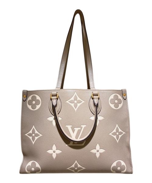 LOUIS VUITTON（ルイ ヴィトン）LOUIS VUITTON (ルイ ヴィトン) オンザゴーMM モノグラム・アンプラント トゥルトレール×クレーム サイズ:MMの古着・服飾アイテム