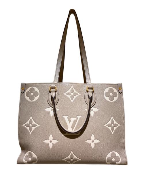 LOUIS VUITTON（ルイ ヴィトン）LOUIS VUITTON (ルイ ヴィトン) オンザゴーMM モノグラム・アンプラント トゥルトレール×クレーム サイズ:MMの古着・服飾アイテム