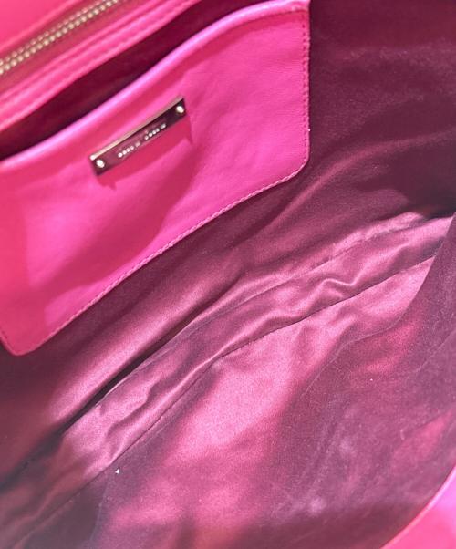 MIU MIU（ミュウミュウ）MIU MIU (ミュウミュウ) マテラッセ クリスタル ショルダーバッグ ピンク  ピンクの古着・服飾アイテム