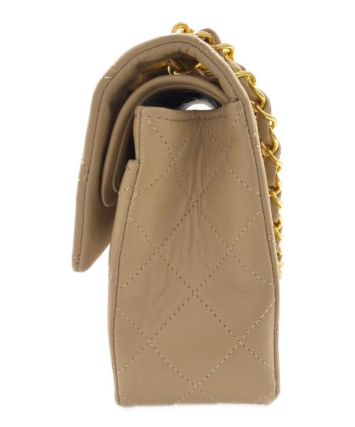 CHANEL（シャネル）CHANEL (シャネル) マトラッセ23 ダブルフラップチェーンショルダーバッグ ベージュ サイズ:23の古着・服飾アイテム