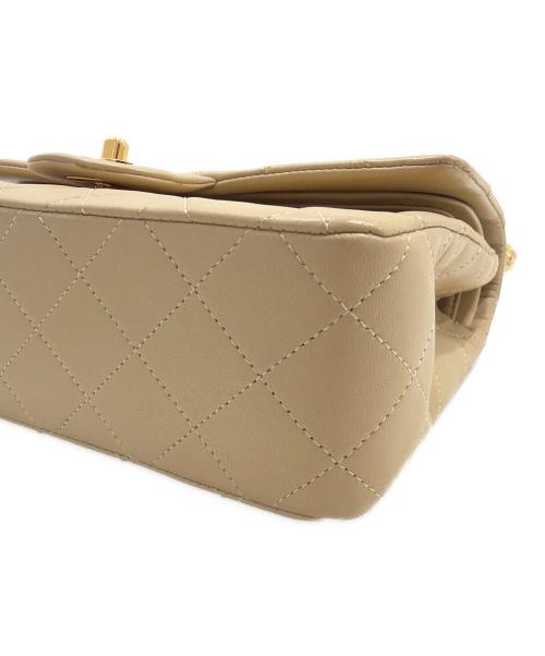 CHANEL（シャネル）CHANEL (シャネル) マトラッセ23 ダブルフラップチェーンショルダーバッグ ベージュ サイズ:23の古着・服飾アイテム