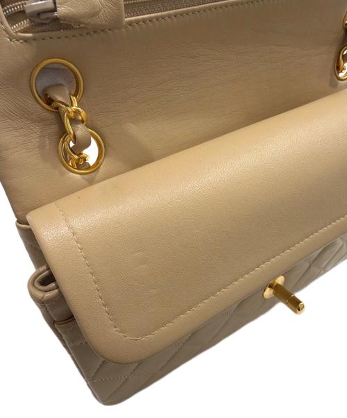 CHANEL（シャネル）CHANEL (シャネル) マトラッセ23 ダブルフラップチェーンショルダーバッグ ベージュ サイズ:23の古着・服飾アイテム