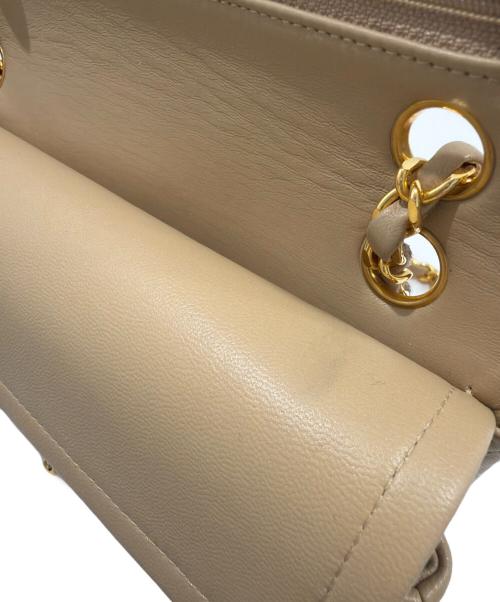 CHANEL（シャネル）CHANEL (シャネル) マトラッセ23 ダブルフラップチェーンショルダーバッグ ベージュ サイズ:23の古着・服飾アイテム