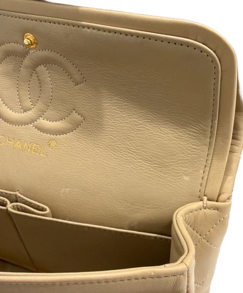 CHANEL（シャネル）CHANEL (シャネル) マトラッセ23 ダブルフラップチェーンショルダーバッグ ベージュ サイズ:23の古着・服飾アイテム