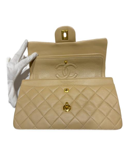 CHANEL（シャネル）CHANEL (シャネル) マトラッセ23 ダブルフラップチェーンショルダーバッグ ベージュ サイズ:23の古着・服飾アイテム