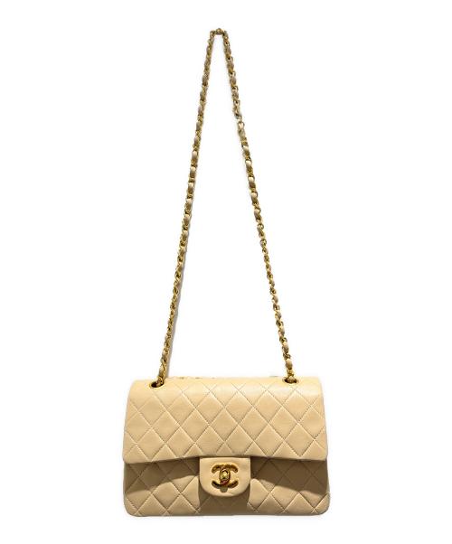 CHANEL（シャネル）CHANEL (シャネル) マトラッセ23 ダブルフラップチェーンショルダーバッグ ベージュ サイズ:23の古着・服飾アイテム
