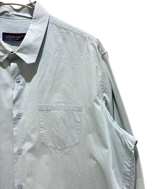 LOUIS VUITTON（ルイ ヴィトン）LOUIS VUITTON (ルイ ヴィトン) コットン長袖シャツ/LOUIS VUITTON 20SS Cotton Long-Sleeve Shirt ライトグレー サイズ:XXLの古着・服飾アイテム