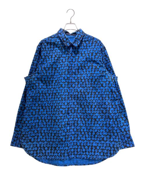 LOUIS VUITTON（ルイ ヴィトン）LOUIS VUITTON (ルイ ヴィトン) パーフォレーテッドモノグラムパターン 長袖シャツ/RM192M ORS HHS20W ブルー サイズ:XXLの古着・服飾アイテム
